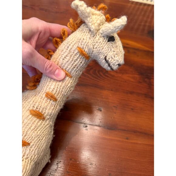 KENANA KNITTER CRITTER BY WOMEN OF KENYA 100% WOOL ETHNIC Giraffe NWT - Picture 7 of 12